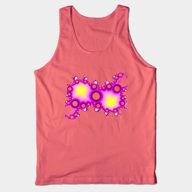 Yellow Flare Fractal Tank Top by garrettsgardens